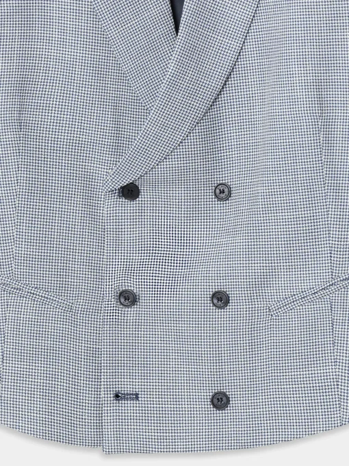 Silbon Formal Y Etiqueta·Chalecos-Chaleco chaque clasico pata de gallo Azul