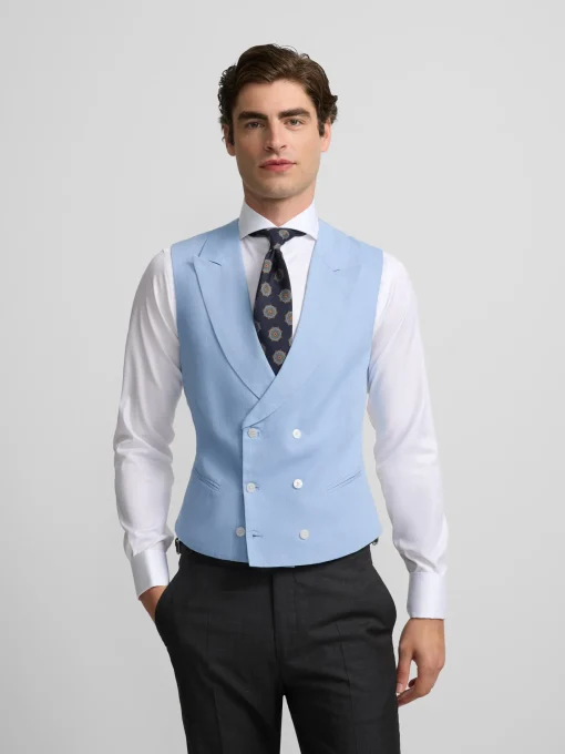 Silbon Formal Y Etiqueta·Chalecos-Chaleco chaque cuello clasico azafata Sin color
