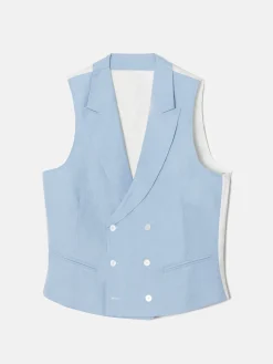 Silbon Formal Y Etiqueta·Chalecos-Chaleco chaque cuello clasico azafata Sin color