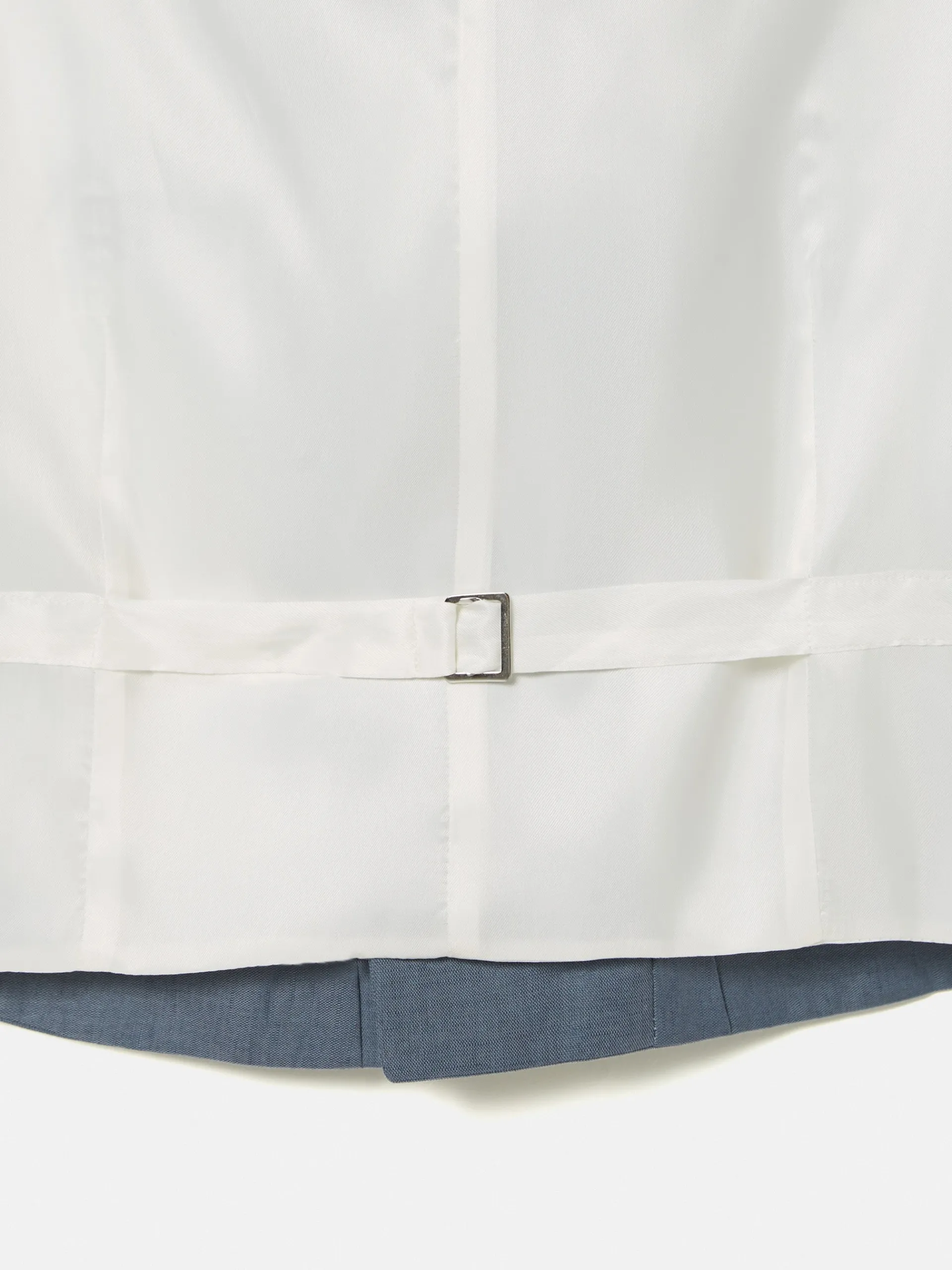 Silbon Formal Y Etiqueta·Chalecos-Chaleco chaque cuello redondo pizarra Azul