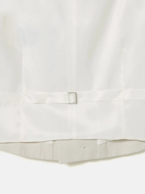 Silbon Formal Y Etiqueta·Chalecos-Chaleco chaque cuello redondo perla Gris