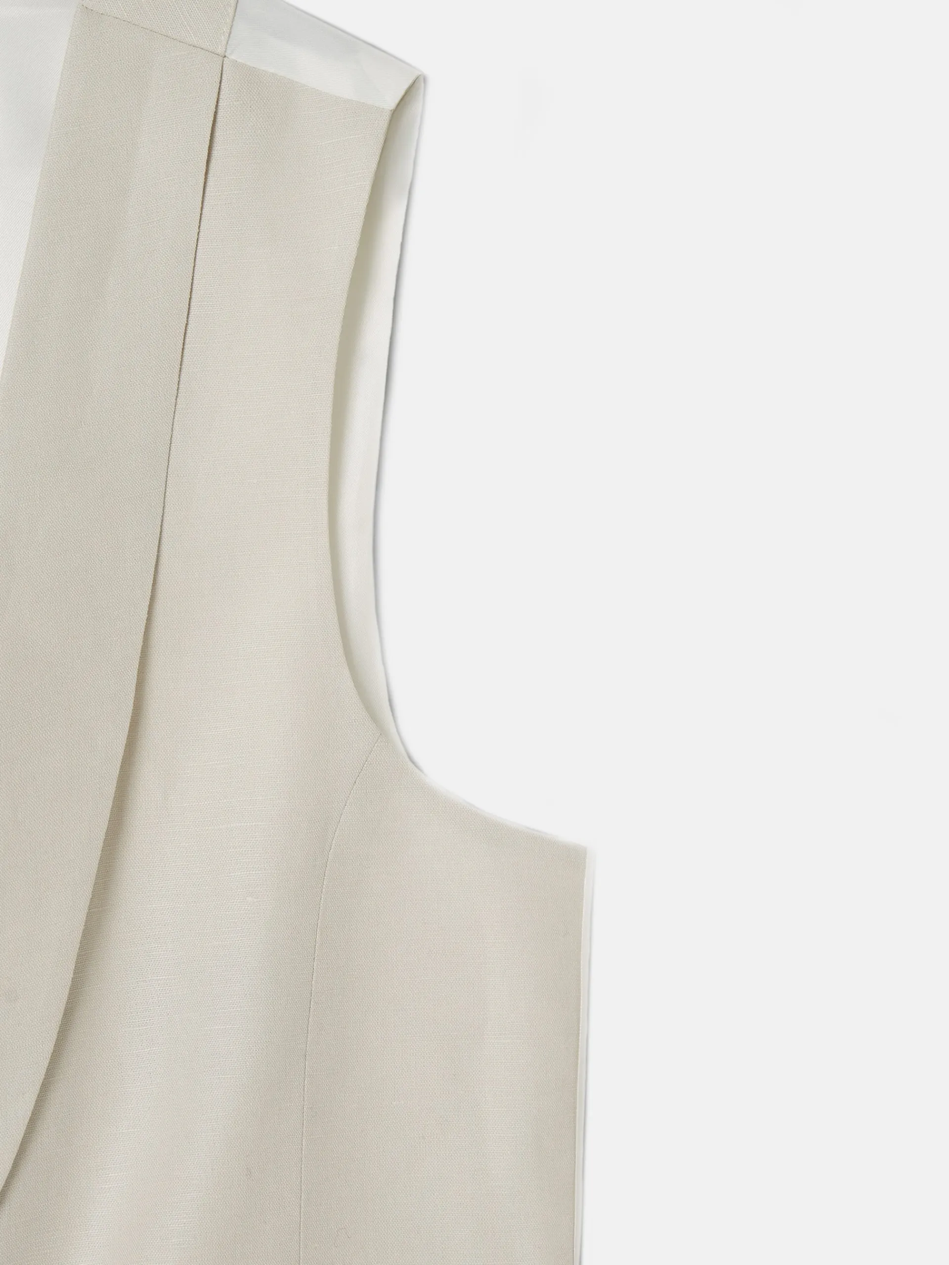 Silbon Formal Y Etiqueta·Chalecos-Chaleco chaque cuello redondo perla Gris