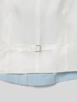 Silbon Formal Y Etiqueta·Chalecos-Chaleco chaque cuello redondo Celeste