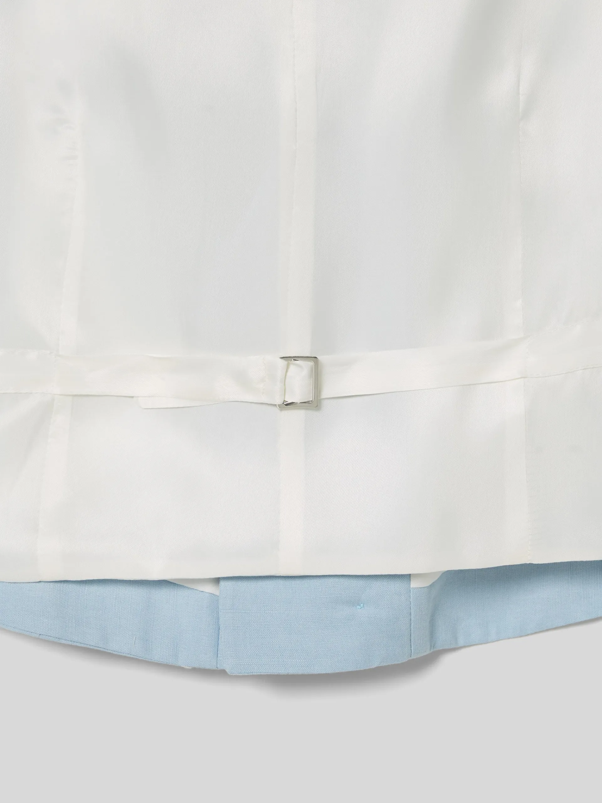 Silbon Formal Y Etiqueta·Chalecos-Chaleco chaque cuello redondo Celeste