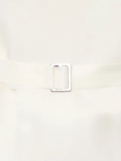 Silbon Formal Y Etiqueta·Chalecos-Chaleco chaque cuello redondo tierra Arena