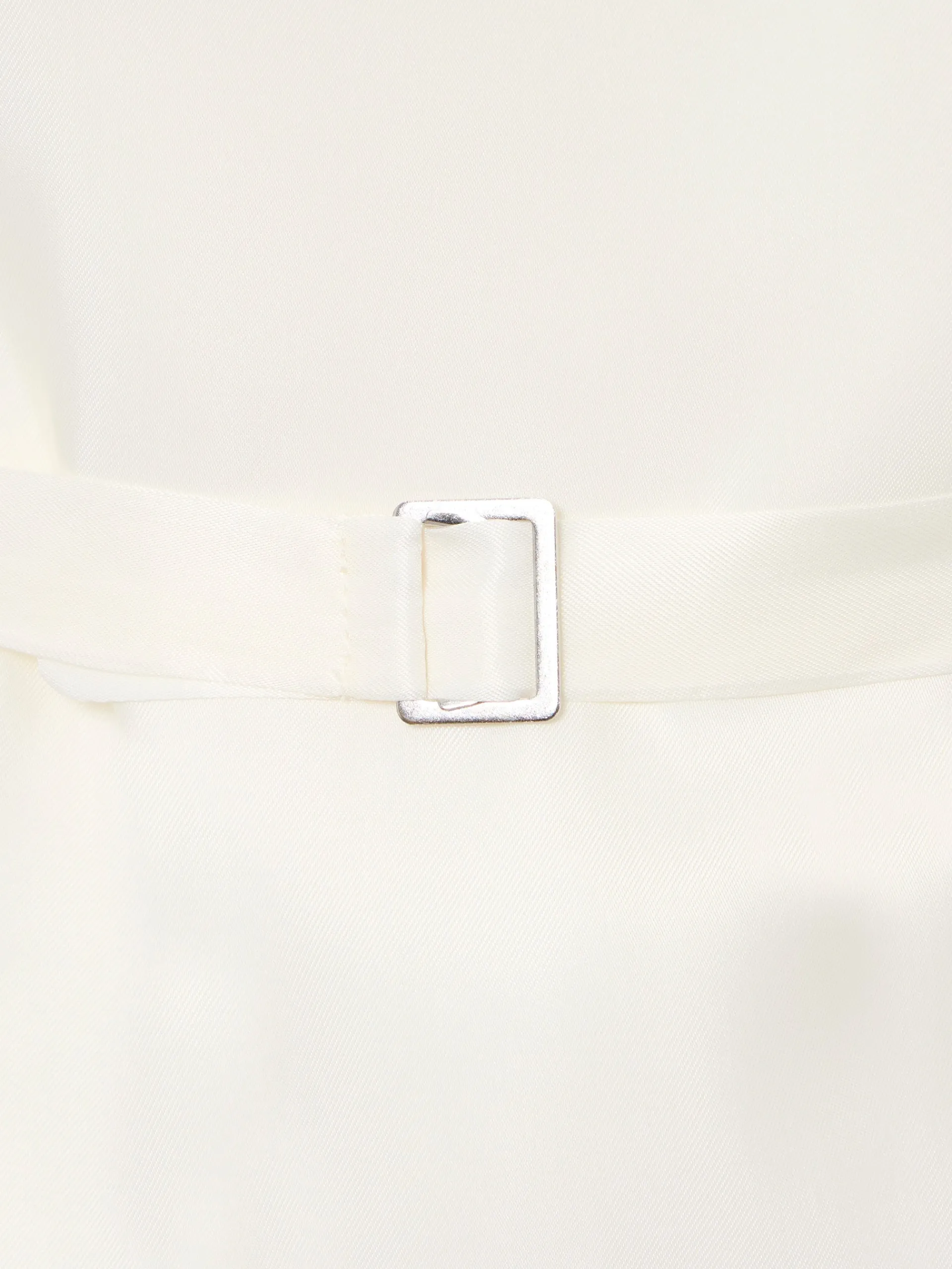 Silbon Formal Y Etiqueta·Chalecos-Chaleco chaque cuello redondo tierra Arena