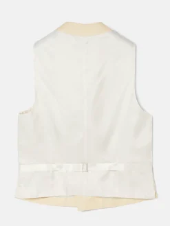 Silbon Formal Y Etiqueta·Chalecos-Chaleco chaque cuello redondo Camel