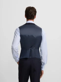 Silbon Formal Y Etiqueta·Chaqués Y Esmoquin|Formal Y Etiqueta·Chalecos-Chaleco chaque espiga azul marino Azul marino
