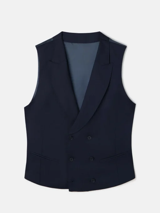 Silbon Formal Y Etiqueta·Chaqués Y Esmoquin|Formal Y Etiqueta·Chalecos-Chaleco chaque espiga azul marino Azul marino