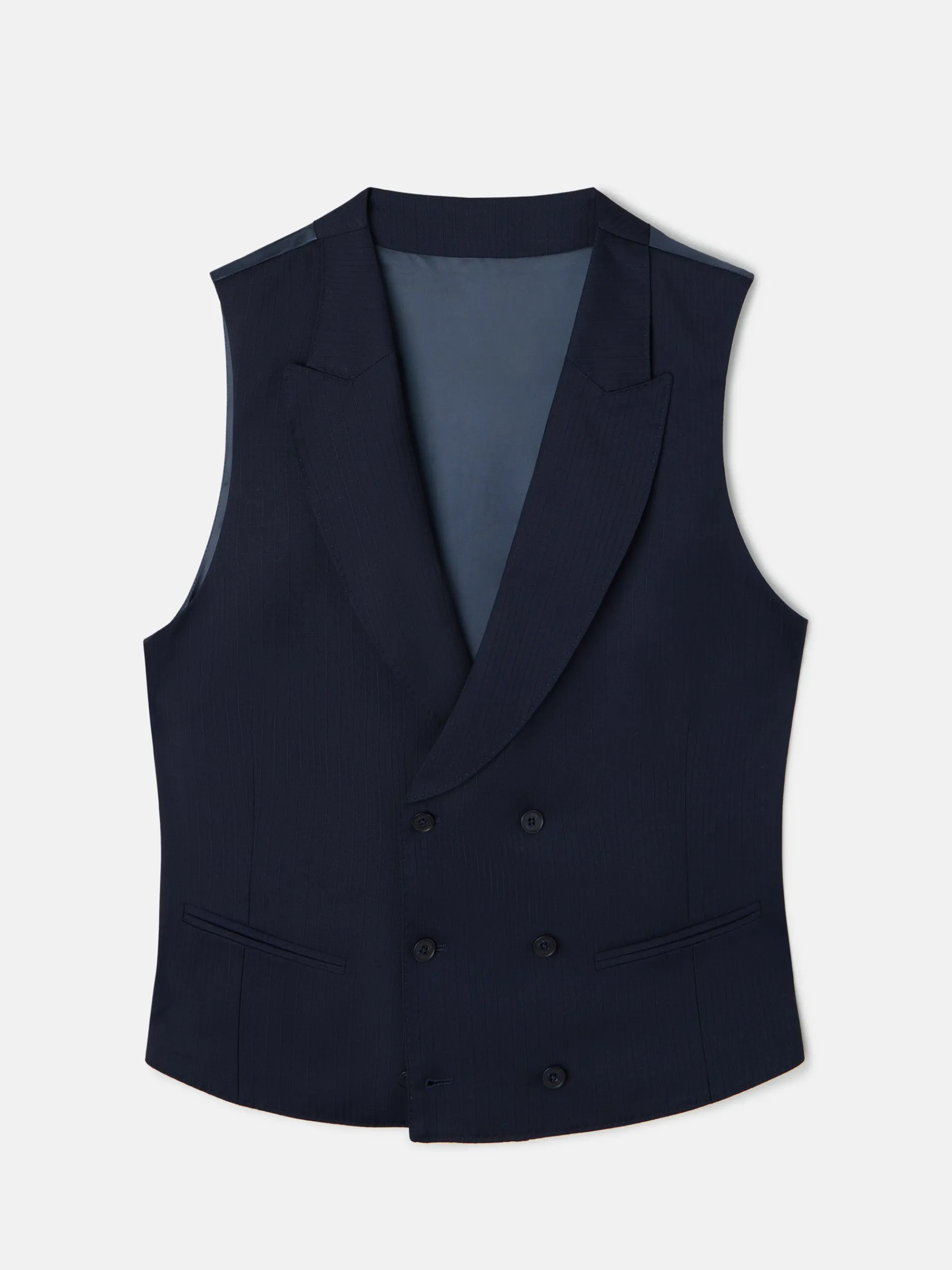 Silbon Formal Y Etiqueta·Chaqués Y Esmoquin|Formal Y Etiqueta·Chalecos-Chaleco chaque espiga azul marino Azul marino