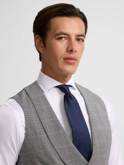 Silbon Formal Y Etiqueta·Chalecos-Chaleco chaque principe de gales Gris