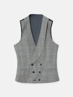 Silbon Formal Y Etiqueta·Chalecos-Chaleco chaque principe de gales Gris