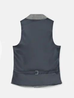 Silbon Formal Y Etiqueta·Chalecos-Chaleco chaque principe de gales Gris