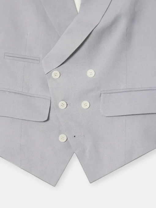 Silbon Formal Y Etiqueta·Chalecos-Chaleco chaque tailoring azul medio Azul medio