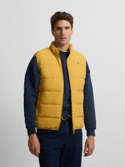 Silbon Smart Casual·Abrigos Y Cazadoras-Chaleco clasico tecnico Mostaza