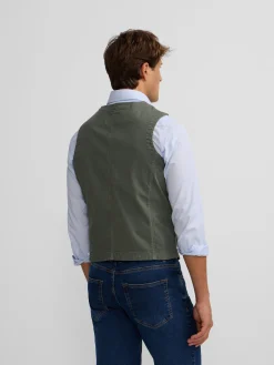 Silbon Formal Y Etiqueta·Chalecos|Smart Casual·Abrigos Y Cazadoras-Chaleco multibolsillos Verde