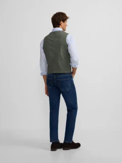 Silbon Formal Y Etiqueta·Chalecos|Smart Casual·Abrigos Y Cazadoras-Chaleco multibolsillos Verde