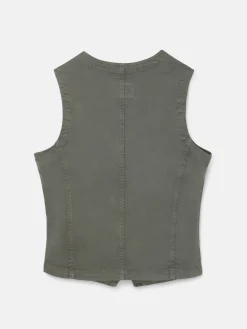 Silbon Formal Y Etiqueta·Chalecos|Smart Casual·Abrigos Y Cazadoras-Chaleco multibolsillos Verde