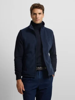 Silbon Smart Casual·Abrigos Y Cazadoras-Chaleco polar clasico azul marino Azul marino