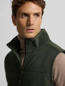 Silbon Smart Casual·Abrigos Y Cazadoras-Chaleco polar clasico Verde