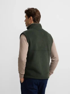 Silbon Smart Casual·Abrigos Y Cazadoras-Chaleco polar clasico Verde