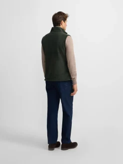 Silbon Smart Casual·Abrigos Y Cazadoras-Chaleco polar clasico Verde