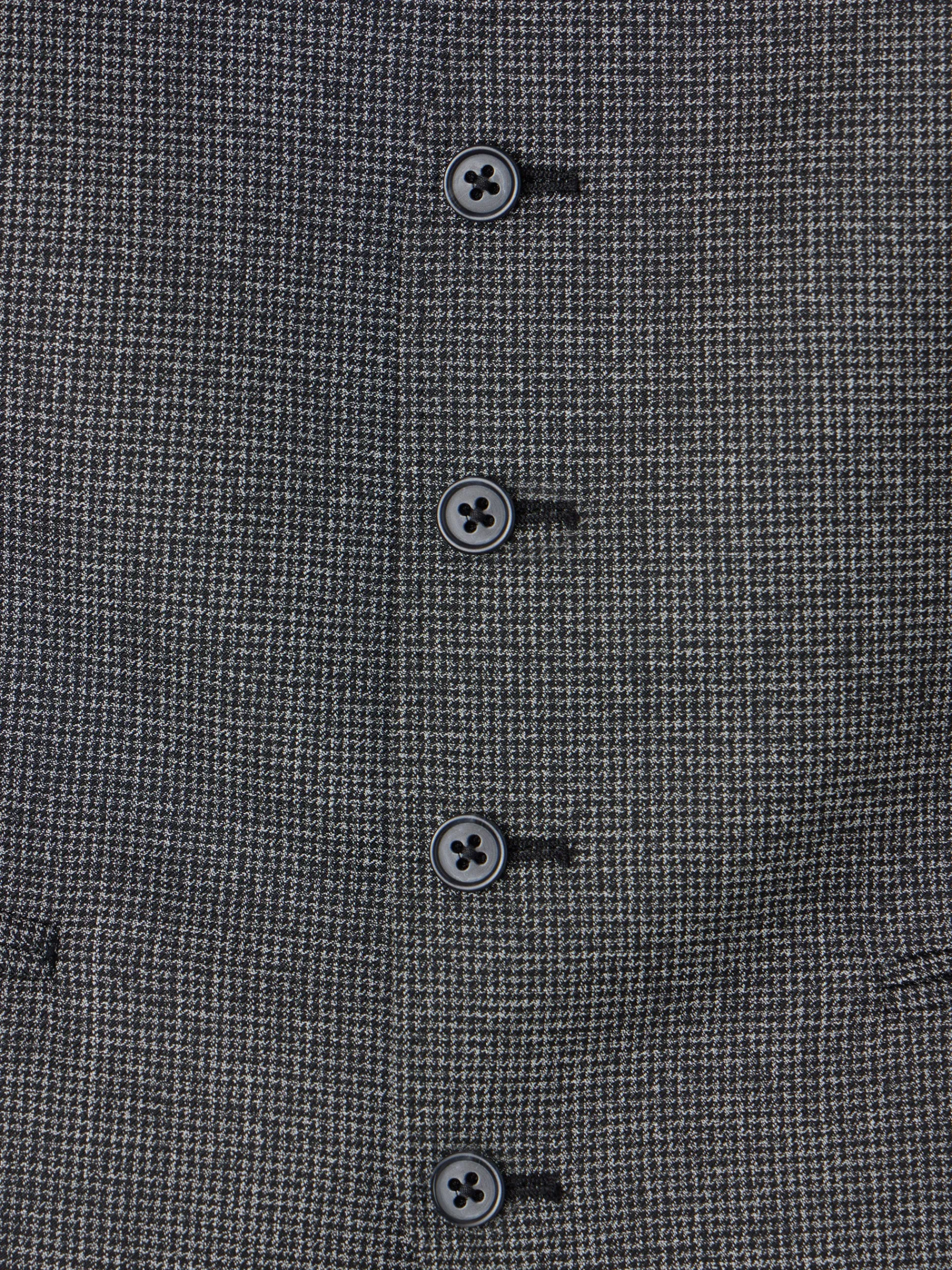 Silbon Formal Y Etiqueta·Trajes|Formal Y Etiqueta·Chalecos-Chaleco recto traje pata de gallo Gris