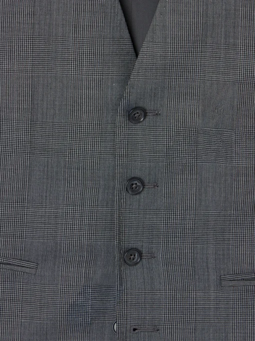 Silbon Formal Y Etiqueta·Trajes|Formal Y Etiqueta·Chalecos-Chaleco recto traje principe de gales Gris