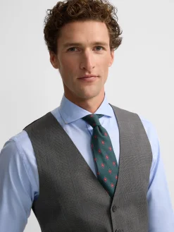 Silbon Formal Y Etiqueta·Trajes|Formal Y Etiqueta·Chalecos-Chaleco recto traje principe de gales Gris