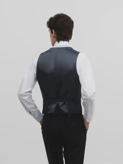 Silbon Formal Y Etiqueta·Chalecos-Chaleco traje raya diplomatica azul marino Azul marino