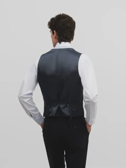 Silbon Formal Y Etiqueta·Chalecos-Chaleco traje raya diplomatica azul marino Azul marino