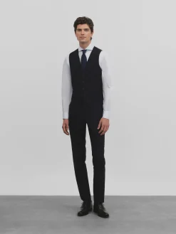 Silbon Formal Y Etiqueta·Chalecos-Chaleco traje raya diplomatica azul marino Azul marino