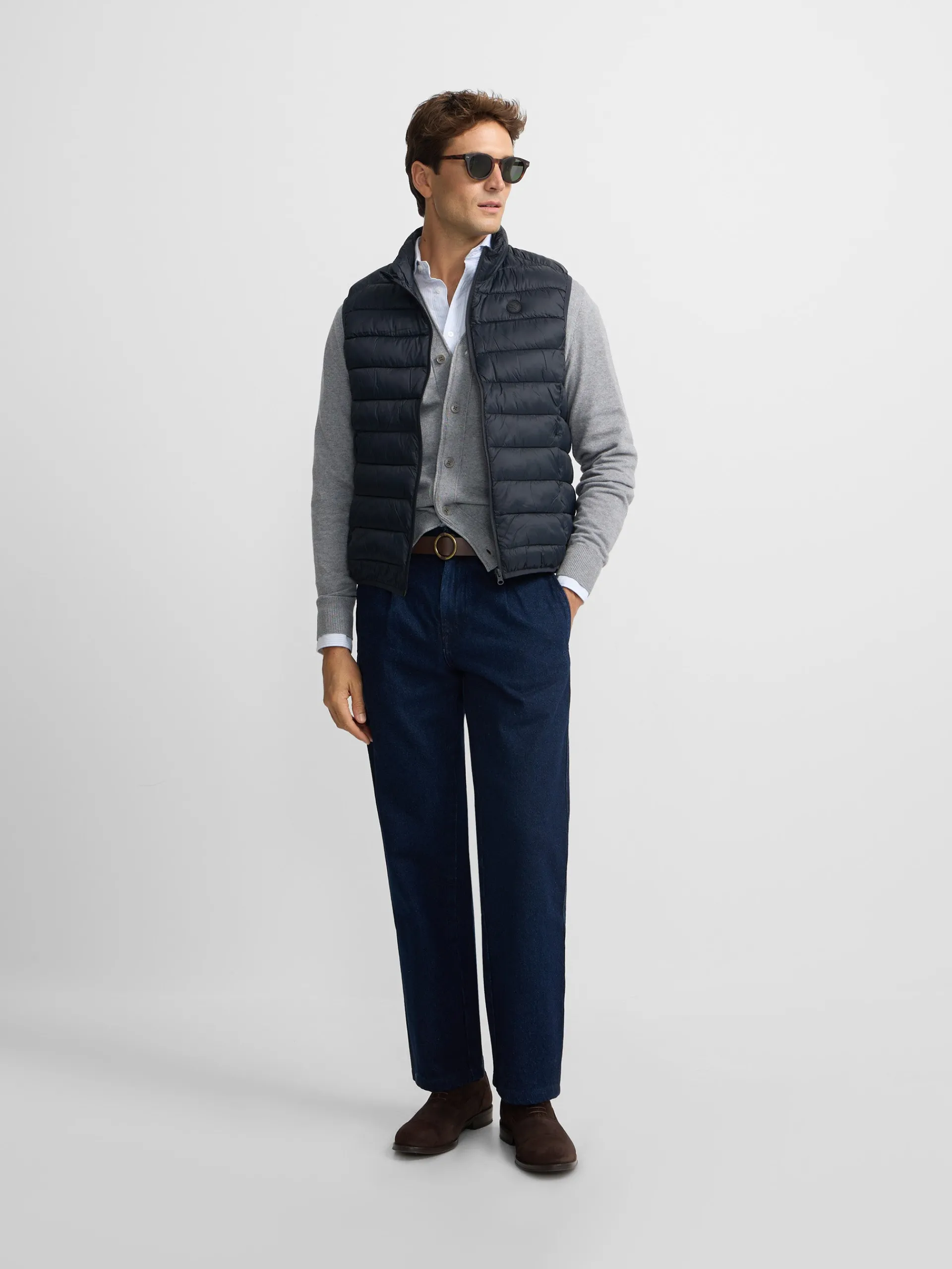 Silbon Smart Casual·Abrigos Y Cazadoras-Chaleco ultralight gris oscuro Gris oscuro