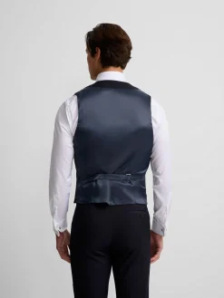 Silbon Formal Y Etiqueta·Chalecos|Formal Y Etiqueta·Chaqués Y Esmoquin-Chaleco vestir stretch cuello redondo azul marino Azul marino
