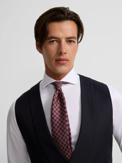 Silbon Formal Y Etiqueta·Chalecos|Formal Y Etiqueta·Chaqués Y Esmoquin-Chaleco vestir stretch cuello redondo azul marino Azul marino