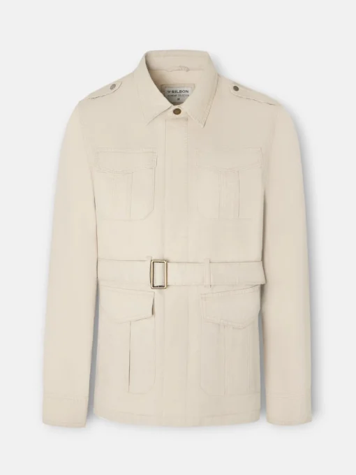 Silbon Smart Casual·Abrigos Y Cazadoras-Chaqueta cinturon Beige