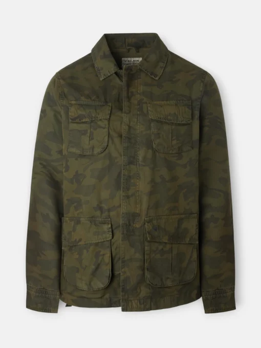 Silbon Smart Casual·Abrigos Y Cazadoras-Chaqueta militar camuflaje Verde