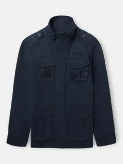 Silbon Smart Casual·Abrigos Y Cazadoras-Chaqueta militar parches dye azul marino Azul marino