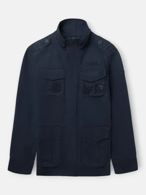 Silbon Smart Casual·Abrigos Y Cazadoras-Chaqueta militar parches dye azul marino Azul marino