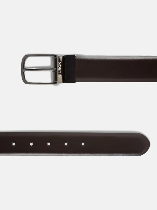 Silbon Pequeña Marroquinería·Cinturones, Tirantes Y Gemelos-Cinturon reversible clasico Negro