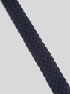 Silbon Pequeña Marroquinería·Cinturones, Tirantes Y Gemelos-Cinturon trenzado marino Azul marino