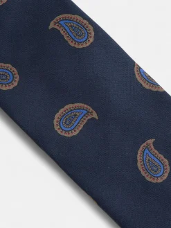Silbon Accesorios·Corbatas, Pajaritas Y Pañuelos-Corbata amebas azul marino Azul marino