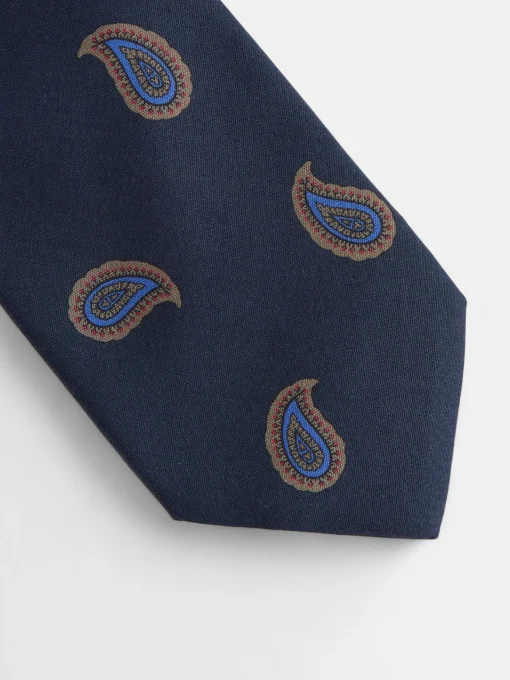 Silbon Accesorios·Corbatas, Pajaritas Y Pañuelos-Corbata amebas azul marino Azul marino