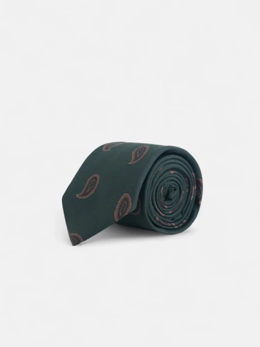 Silbon Accesorios·Corbatas, Pajaritas Y Pañuelos-Corbata amebas Verde