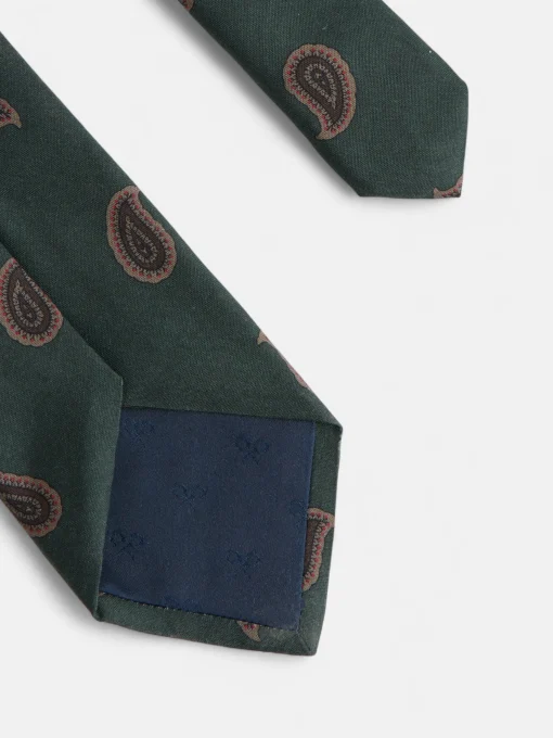 Silbon Accesorios·Corbatas, Pajaritas Y Pañuelos-Corbata amebas Verde