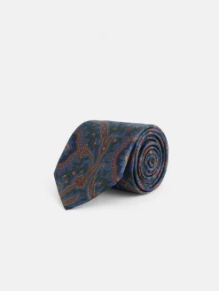 Silbon Accesorios·Corbatas, Pajaritas Y Pañuelos-Corbata estampado acanto Verde