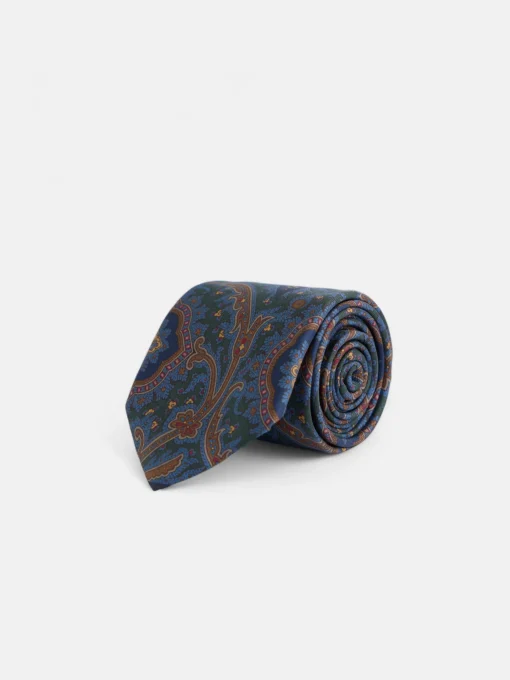 Silbon Accesorios·Corbatas, Pajaritas Y Pañuelos-Corbata estampado acanto Verde