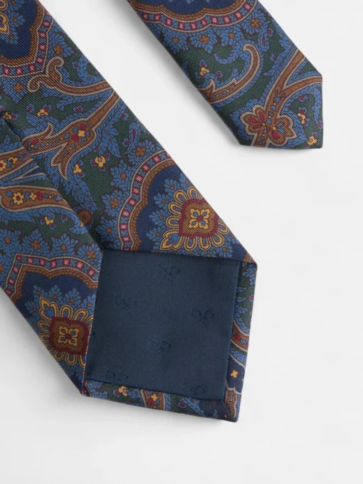 Silbon Accesorios·Corbatas, Pajaritas Y Pañuelos-Corbata estampado acanto Verde