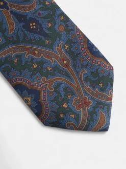 Silbon Accesorios·Corbatas, Pajaritas Y Pañuelos-Corbata estampado acanto Verde