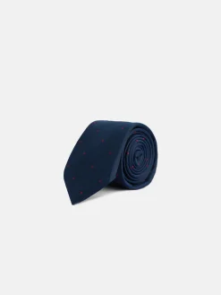 Silbon Corbatas Y Pajaritas-Corbata kids micropuntos azul marino Azul marino